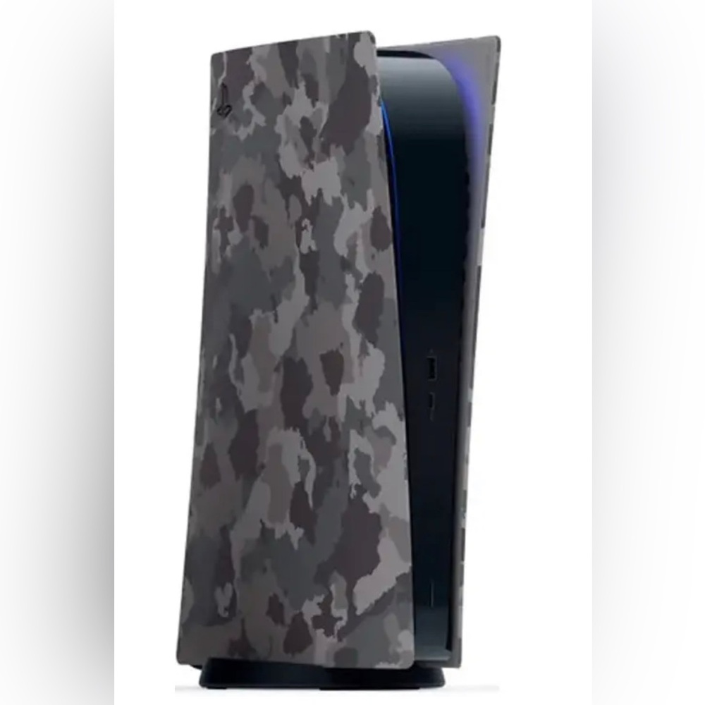 PS5 Digital Edition Console Covers (Gray Camouflage)